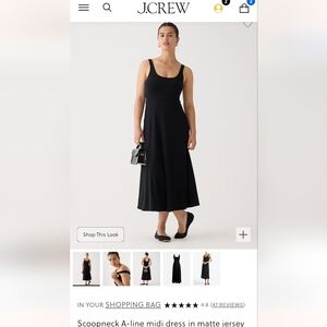 J crew jersey dress size small worn once